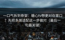 一口气拆到骨架：糖心tv想更对你胃口？先把多端适配这一步做对（最后一句最关键）